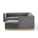 Modway Furniture Sanguine Fabric 3 pc Sectional EEI-3921-GRY IMAGE 3