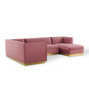 Modway Furniture Sanguine Fabric 3 pc Sectional EEI-3921-DUS IMAGE 2