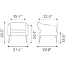  Zuo Berkeley 109051 Accent Chair - Vintage Brown IMAGE 10