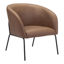  Zuo Quinten 109055 Accent Chair - Vintage Brown IMAGE 1