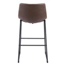  Zuo Smart 109326 Barstool - Vintage Espresso IMAGE 4