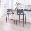  Zuo Ace 109389 Barstool - Dark Grey & Walnut IMAGE 7