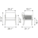 Zuo Issa Stationary Fabric Accent Chair 703970 IMAGE 3