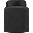  Color_Black -- Meridian Peyton Boucle Fabric Upholstered Bench IMAGE 3