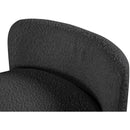  Color_Black -- Meridian Peyton Boucle Fabric Upholstered Bench IMAGE 5