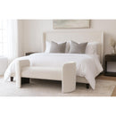  Color_Cream -- Peyton Cream Boucle Fabric Upholstered Bench IMAGE 2