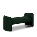  Color_Green -- Peyton Green Boucle Fabric Upholstered Bench IMAGE 1