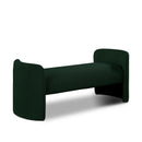  Color_Green -- Peyton Green Boucle Fabric Upholstered Bench IMAGE 1