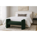  Color_Green -- Peyton Green Boucle Fabric Upholstered Bench IMAGE 2