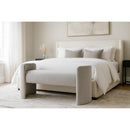  Color_Grey -- Peyton Grey Boucle Fabric Upholstered Bench IMAGE 2