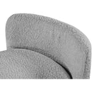  Color_Grey -- Peyton Grey Boucle Fabric Upholstered Bench IMAGE 5