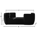  Manufacturer Color_Black -- Meridian Hilton Fabric Chaise IMAGE 10