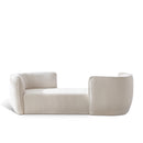  Manufacturer Color_Cream -- Hilton Cream Boucle Fabric Upholstered Chaise Lounge IMAGE 1