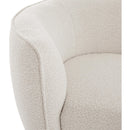  Manufacturer Color_Cream -- Hilton Cream Boucle Fabric Upholstered Chaise Lounge IMAGE 8