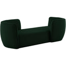  Manufacturer Color_Green -- Hilton Green Boucle Fabric Upholstered Chaise Lounge IMAGE 4