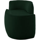  Manufacturer Color_Green -- Hilton Green Boucle Fabric Upholstered Chaise Lounge IMAGE 5