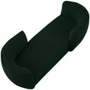  Manufacturer Color_Green -- Hilton Green Boucle Fabric Upholstered Chaise Lounge IMAGE 6