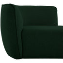  Manufacturer Color_Green -- Hilton Green Boucle Fabric Upholstered Chaise Lounge IMAGE 7