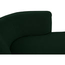  Manufacturer Color_Green -- Hilton Green Boucle Fabric Upholstered Chaise Lounge IMAGE 9