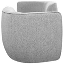  Manufacturer Color_Grey -- Hilton Grey Boucle Fabric Upholstered Chaise Lounge IMAGE 5