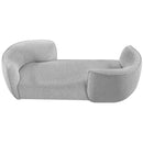  Manufacturer Color_Grey -- Hilton Grey Boucle Fabric Upholstered Chaise Lounge IMAGE 6