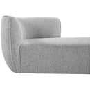  Manufacturer Color_Grey -- Hilton Grey Boucle Fabric Upholstered Chaise Lounge IMAGE 7