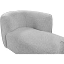  Manufacturer Color_Grey -- Hilton Grey Boucle Fabric Upholstered Chaise Lounge IMAGE 8