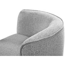  Manufacturer Color_Grey -- Hilton Grey Boucle Fabric Upholstered Chaise Lounge IMAGE 9