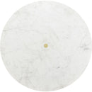  Meridian Stonewood Natural Marble Top And Acacia Wood Base Coffee Table IMAGE 11