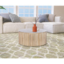  Meridian Oakhill Natural Oak Wood Coffee Table IMAGE 2