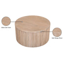  Meridian Oakhill Natural Oak Wood Coffee Table IMAGE 9