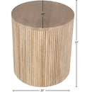  Meridian Oakhill Natural Oak Wood End / Side Table IMAGE 5