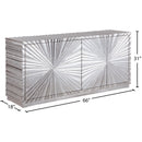  Meridian Silverton Silver Wood Sideboard / Buffet IMAGE 7