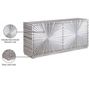  Meridian Silverton Silver Wood Sideboard / Buffet IMAGE 8