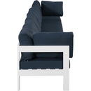  Meridian Nizuc 180" Navy Water Resistant Fabric Upholstered 6 pc Outdoor Patio Modular Sofa IMAGE 4