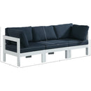  Meridian Nizuc 90" Navy Water Resistant Fabric Upholstered 3 pc Outdoor Patio Modular Sofa IMAGE 8