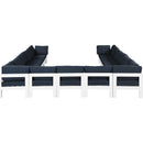  Meridian Nizuc 150" Navy Water Resistant Fabric Upholstered 13 pc Outdoor Patio Modular Sectional IMAGE 3