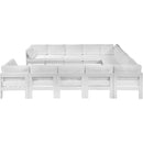  Meridian Nizuc 120" White Water Resistant Fabric Upholstered 12 pc Outdoor Patio Modular Sectional IMAGE 4