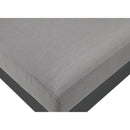  Meridian Nizuc 150" Grey Water Resistant Fabric Upholstered 5 pc Outdoor Patio Armless Modular IMAGE 6