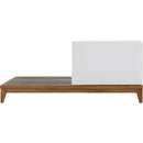  Meridian Rio Off White Off White Water Resistant Fabric Upholstered Outdoor Patio Modular Double Chair IMAGE 3