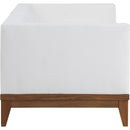  Meridian Rio 62" Off White Off White Water Resistant Fabric Upholstered 2 pc Modular Loveseat IMAGE 4