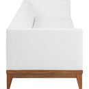  Meridian Rio 96.5" Off White Off White Water Resistant Fabric Upholstered 3 pc Modular Sofa IMAGE 3