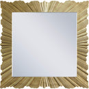  Meridian Golda Gold Gold Leaf Frame Mirror IMAGE 3