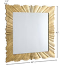  Meridian Golda Gold Gold Leaf Frame Mirror IMAGE 4