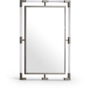  Meridian Ghost Chrome Acrylic And Metal Frame Mirror IMAGE 1
