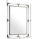  Meridian Ghost Chrome Acrylic And Metal Frame Mirror IMAGE 6