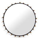  Meridian Raven Black Metal Frame Mirror IMAGE 1