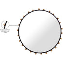  Meridian Raven Black Metal Frame Mirror IMAGE 5