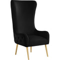 Meridian Alexander Stationary Fabric Accent Chair 536Black IMAGE 1