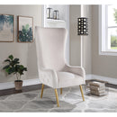  Manufacturer Color_Cream -- Alexander Cream Velvet Upholstered Accent Chair IMAGE 2